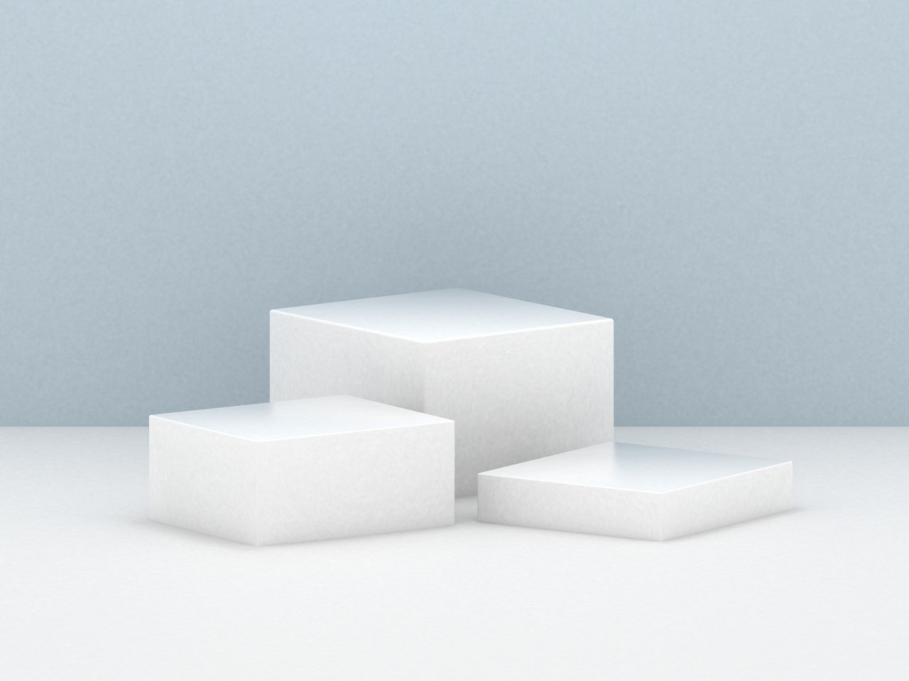 white cube podium